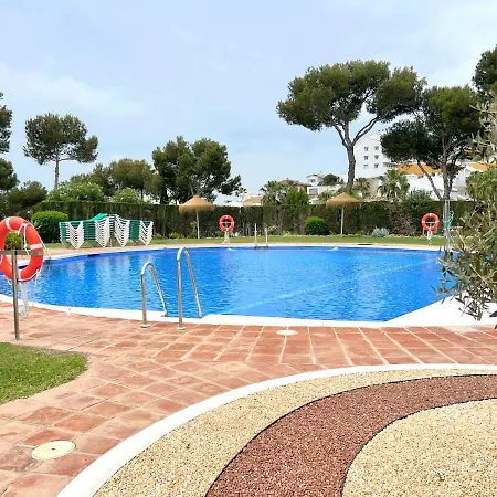 Apartament Bright With Amazing Terrace, Air, Overlooking The Garden And Sea, 2 Bedrooms, Sleeps 4, Swimming Pool And Gardens In A Very Quiet Area La Cala De Mijas